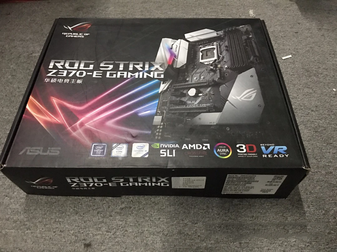ASUS б/у ROG STRIX Z370-E игровой Raptor WiFi Z370 игровая материнская плата Б/у оригинал |