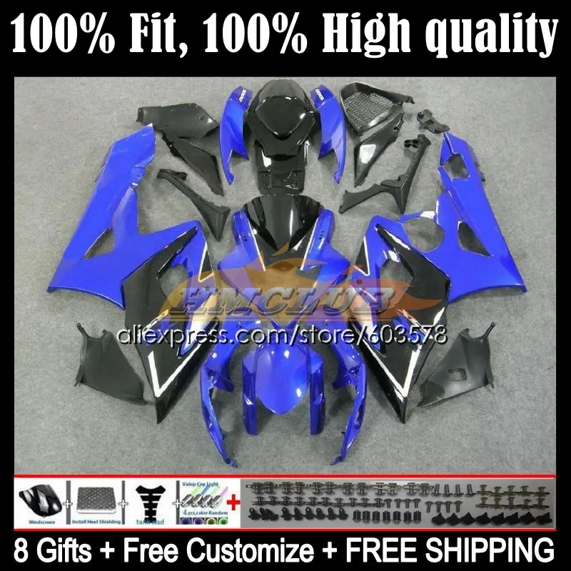 

Инъекция для SUZUKI GSXR-1000 GSXR1000 GSX R1000 K5 12CL.39 GSX-R1000 05 06 GSXR 1000 1000CC CC 2005 2006 глянцевый синий обтекатель