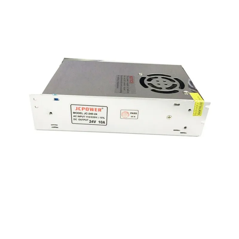 24V 10A 240w источника питания с вентилятором для 24v 3528 Светодиодные полосы