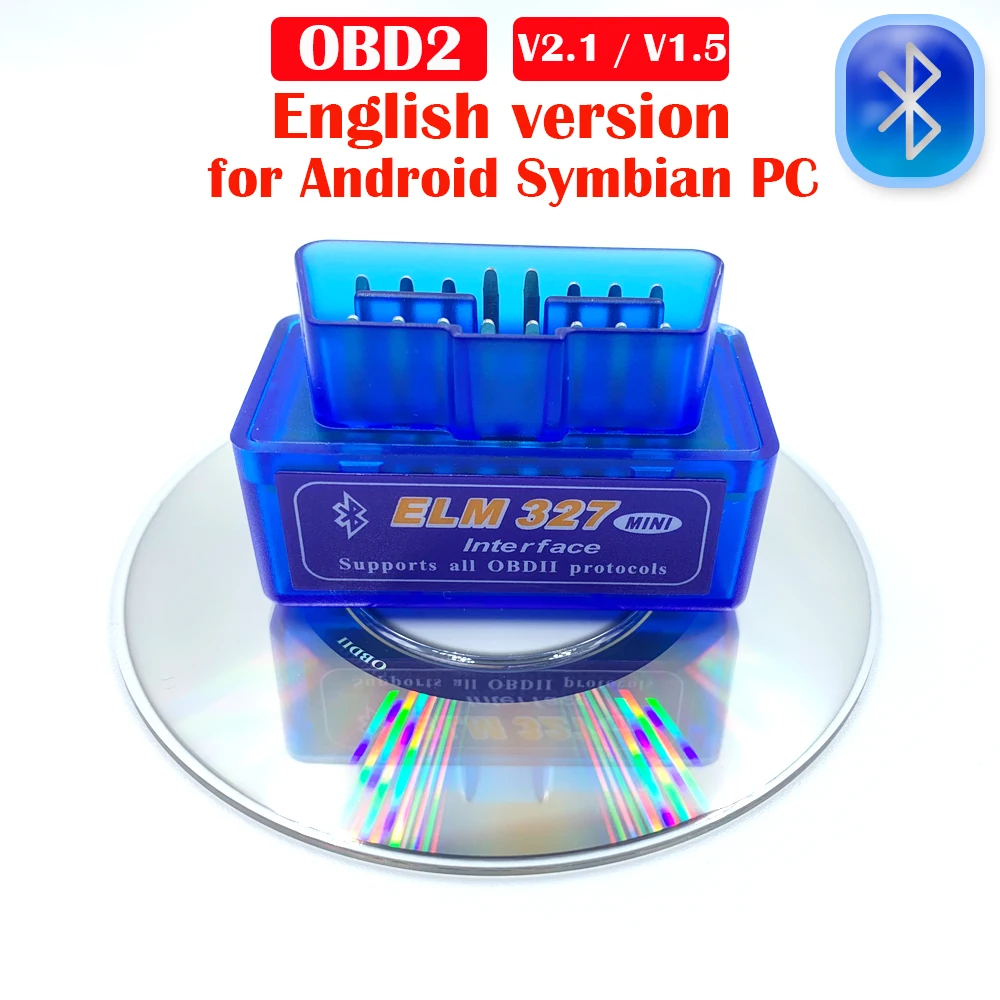 Автомобильный диагностический прибор OBD2 elm327 v1.5 Super Mini Elm 327 Bluetooth V2.1 / V1.5 для