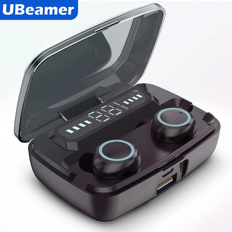 TWS Bluetooth 5 Наушники 2200 мАч зарядный чехол беспроводные наушники водонепроницаемые