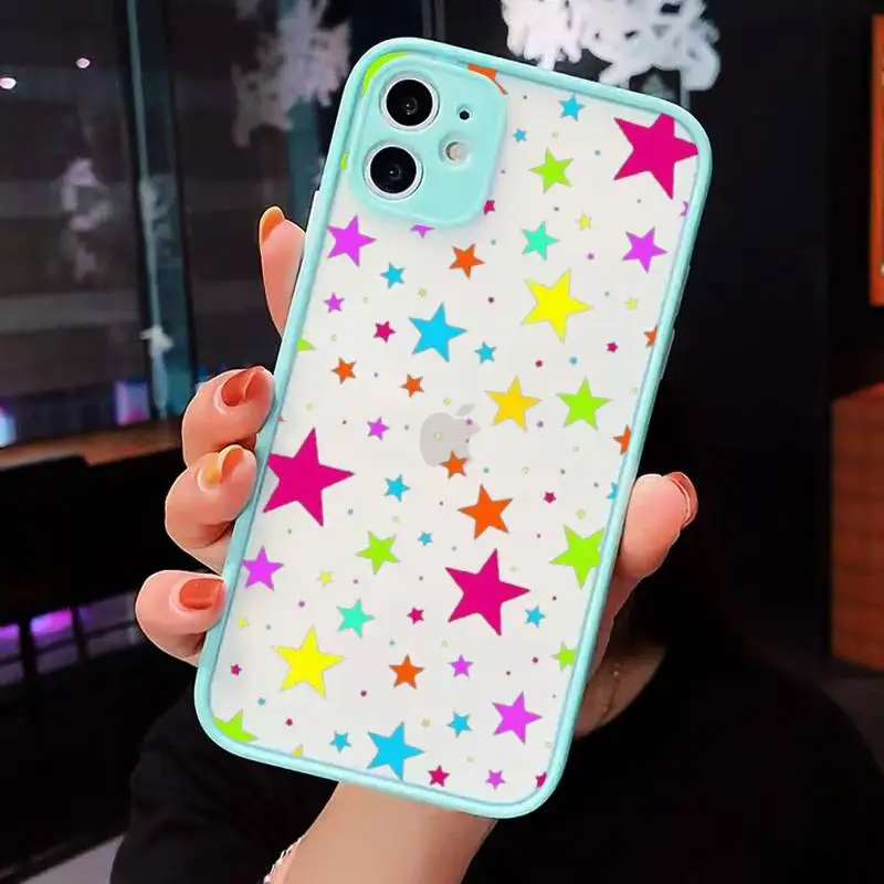 

Planet Simple wake up moon Phone Cases Matte Transparent for iPhone 7 8 11 12 s mini pro X XS XR MAX Plus cover funda