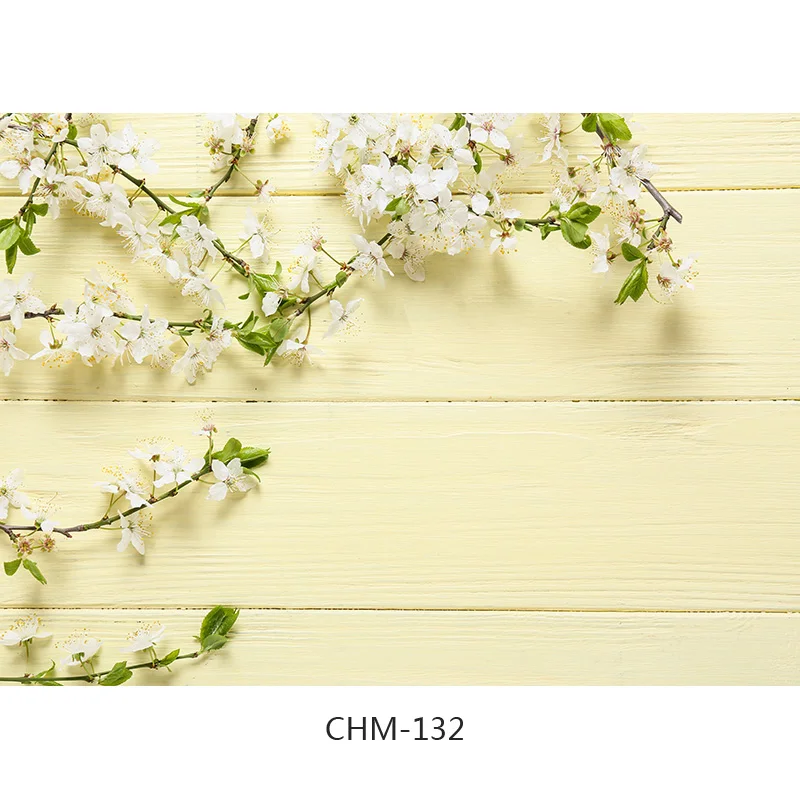 

SHENGYONGBAO Flower and wood Planks Photography Backdrops Prop Christmas Day theme Photographic Background Cloth 21710CHM-807