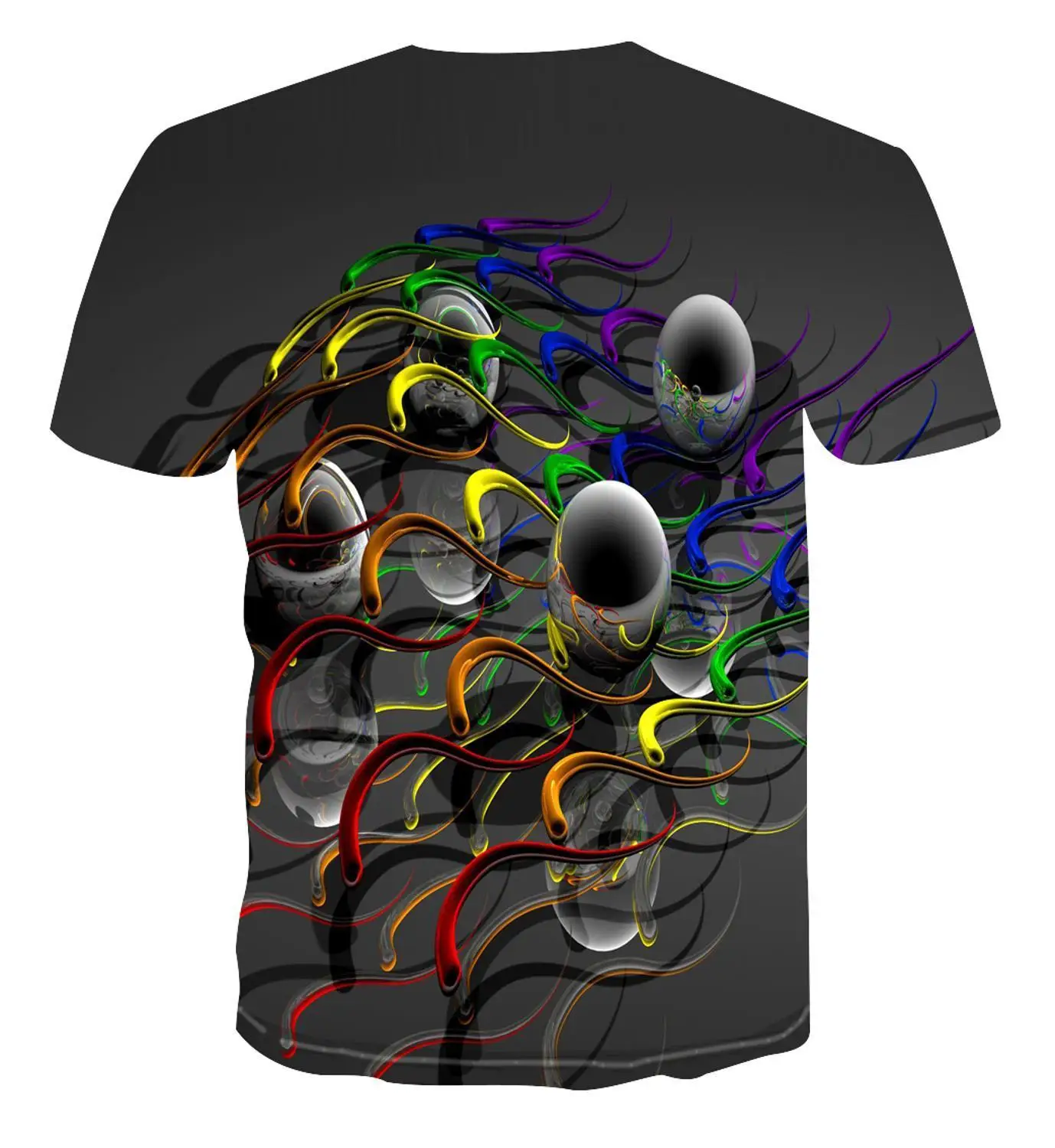 

Summer 2020 Men 'S Short Sleeve 3d T -Shirt Geometric Print 3d T -Shirt Hip Hop Fashion Loose T -Shirt Elk Animal Print S -6xl