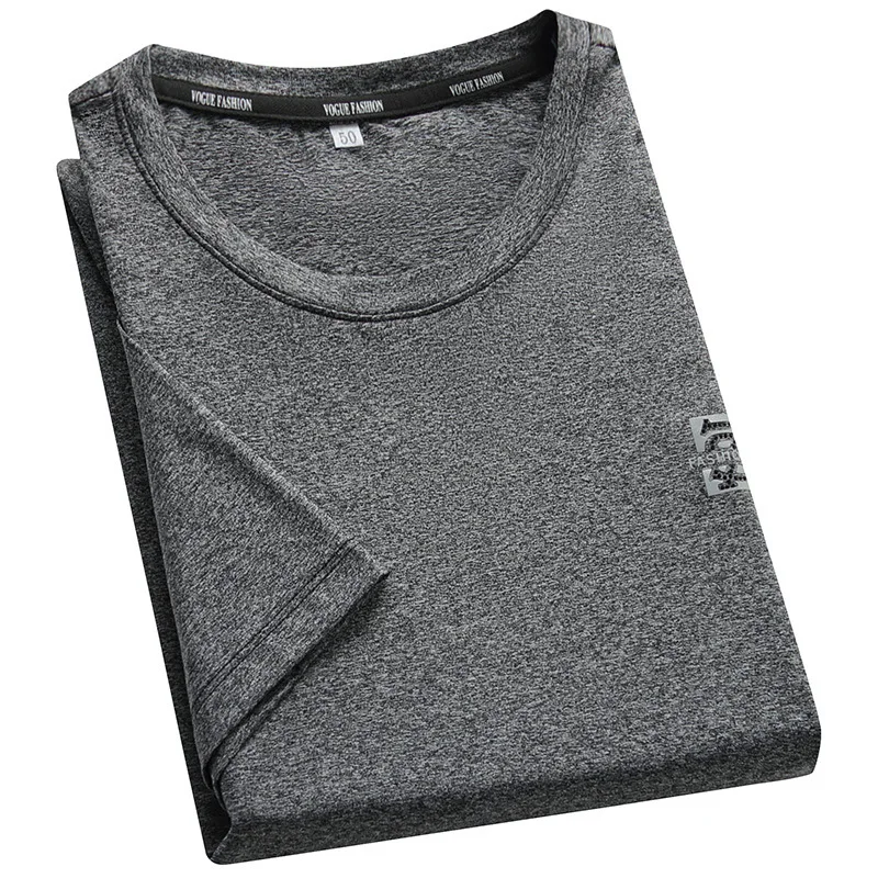 

2021 Summer Casual Solid Round Neck Fashion Breathable Thin Men's Short Sleeve T-Shirt