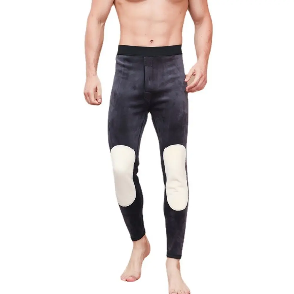 Men Thermal Long Johns Underwear Winter Warm Tights Pants Plus Thickened Cotton Male Base Leggings Thermal Trousers XXXXL
