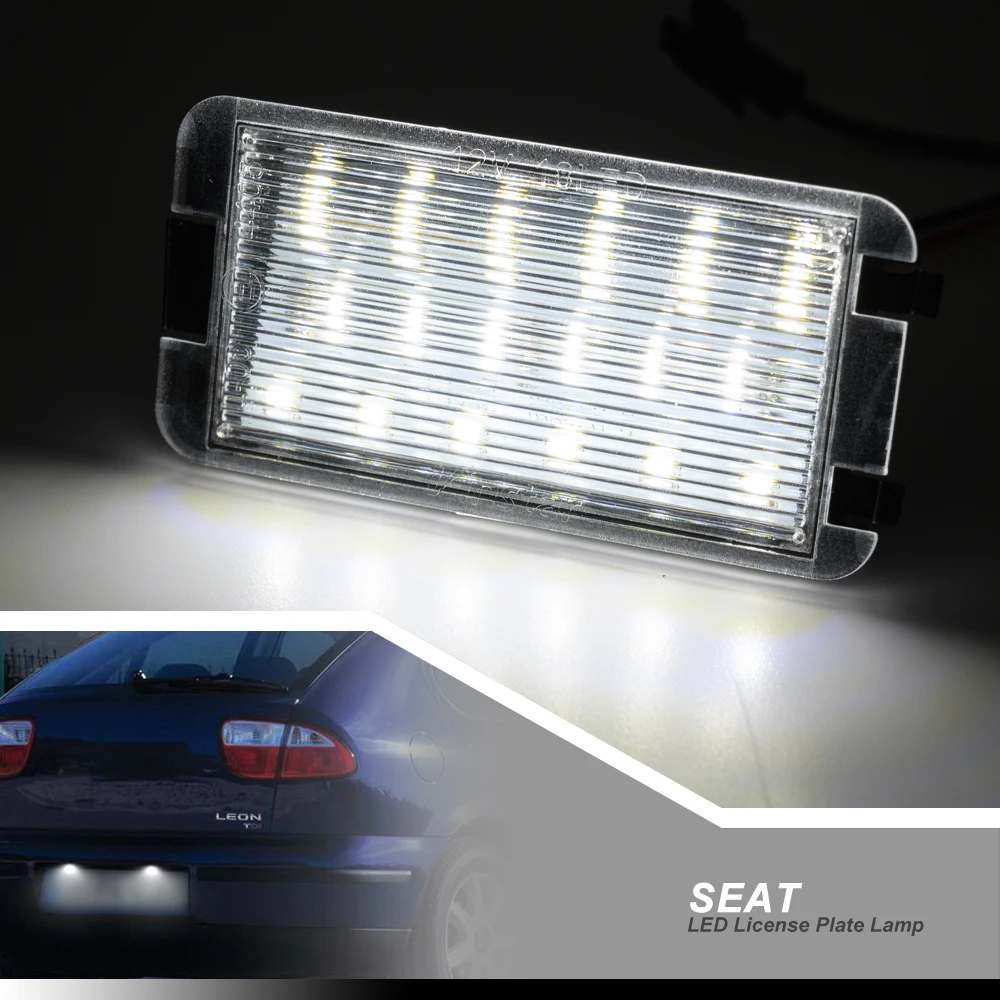 2x светодиодный номерной знак огни для Seat Ibiza 6L 99 09 Altea 04 14 Arosa 97 Leon 06 к o II III Cordoba