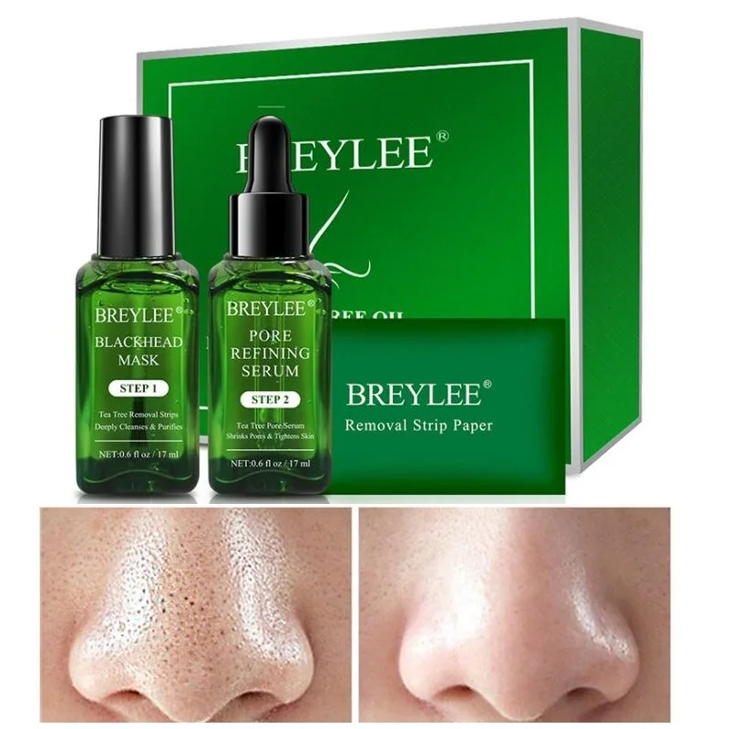BREYLEE черная маска для лица средство удаления угрей лечение акне сыворотка усадка