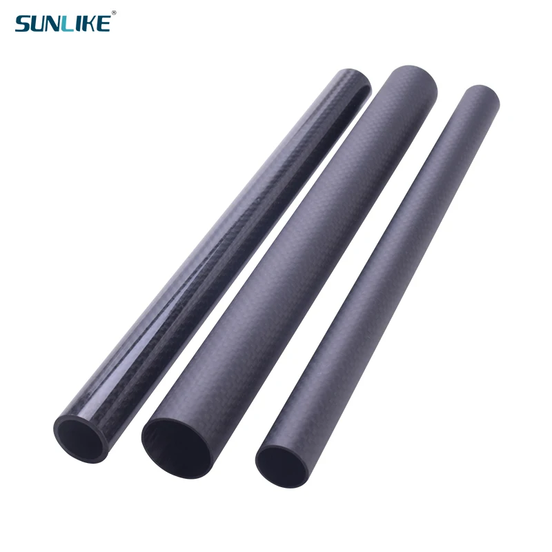 Трубка из высокопрочного углеродного волокна 3K длиной 248 мм диаметром 38 40 2 шт.