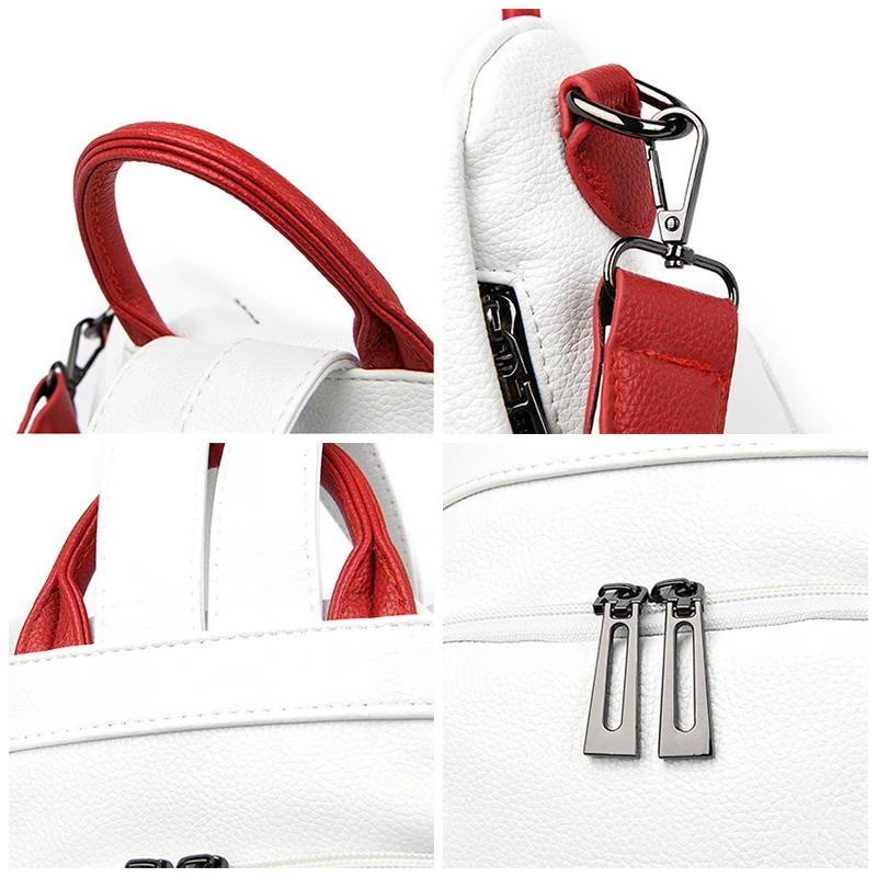 

Summer Rivet Fashion PU Leather Anti-thief Backpack Large Capacity School Bag for Teenager Girls Multifunction Casual Sac a Dos