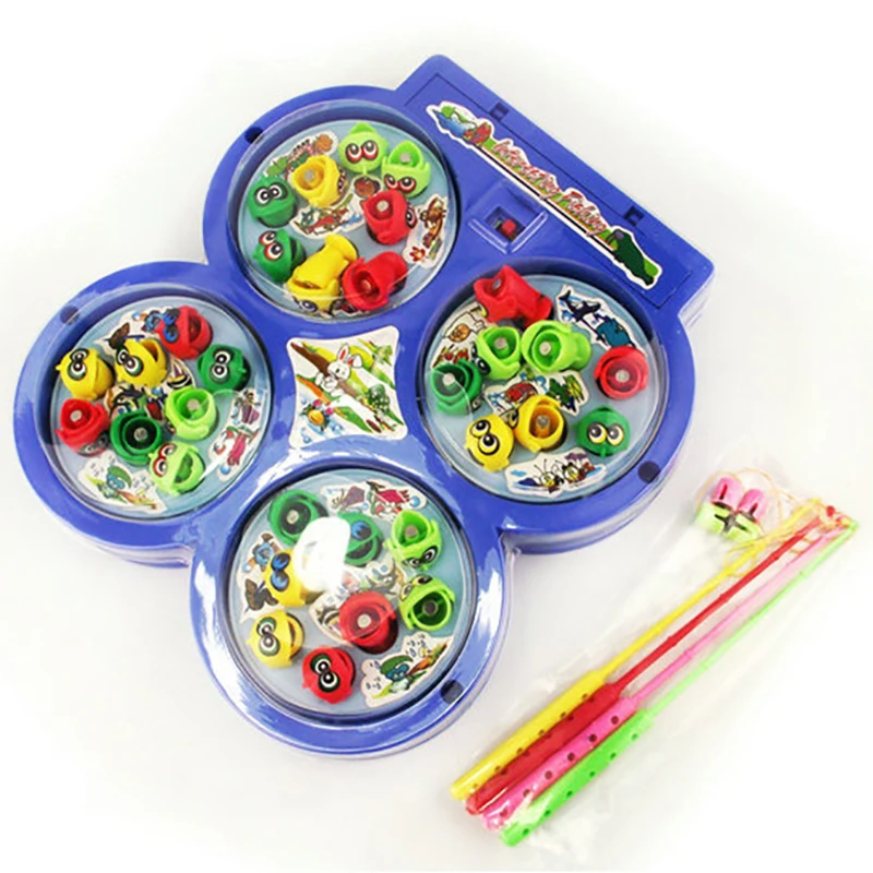 Вращающаяся игрушка для рыбалки Детские интерактивные игрушки игр обучающая