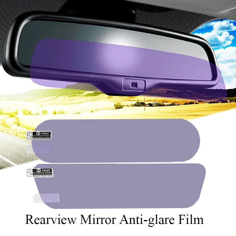

1Pc Anti Fog Car Sticker Car Mirror Window Clear Film Car Rearview Mirror Protective Film Waterproof Car Accessories