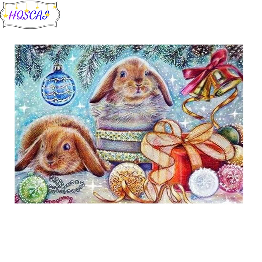 

Алмазная 5D картина «сделай сам», зимний подарок, наборы для вышивки крестиком в виде животного кенгуру, полная вышивка, мозаика, 3d искусство,...