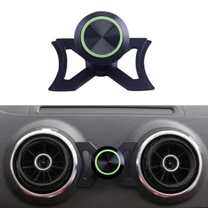 360° degree rotatable support mobile phone gps accessories suitable for audi a3 s3 8v car phone holder exhaust hole car holder free global shippi