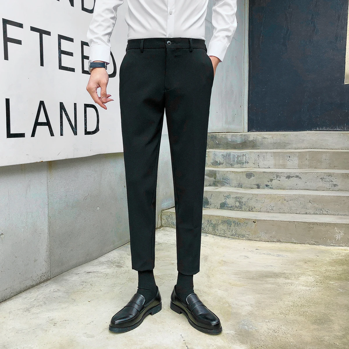 

Korean Gentleman Black Suit Man Casual Luxury Summer Suit Men Tailcoat Stage Costumes Singers Mens Set Blazer Ropa Suits Eg50tz