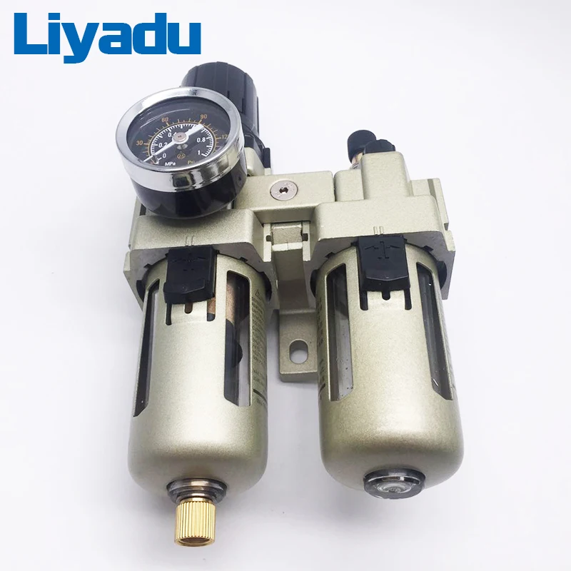 AC3010-02 G1/4 AC3010-03 G3/8 масляный и водный сепаратор фильтры воздушный компрессор регулирующий клапан два воздушных фильтра
