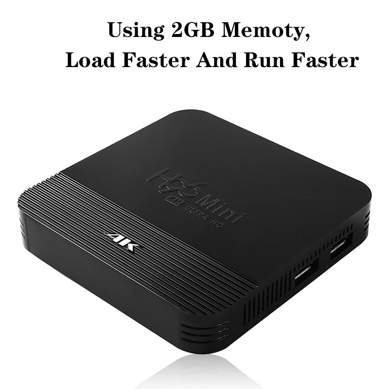 

Приставка Смарт-ТВ, Android 9,0, 2 + 16 ГБ, 4K, USB 2,0, 2,4/5 ГГц