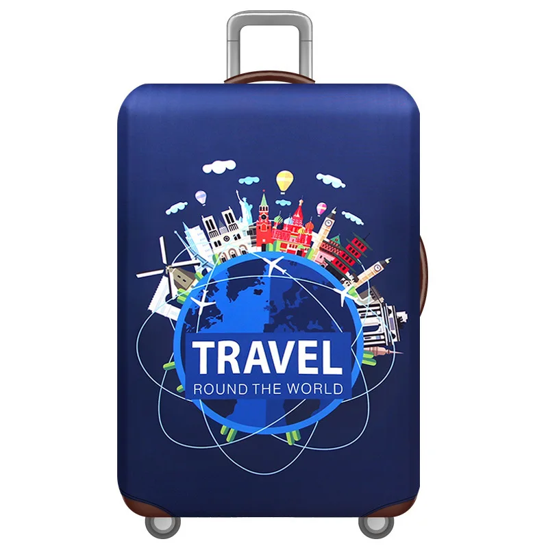 SEREQI New style World Map Design Luggage Protective Cover Travel Suitcase Elastic Dust Cover For18 to 32Inch Travel Accessories