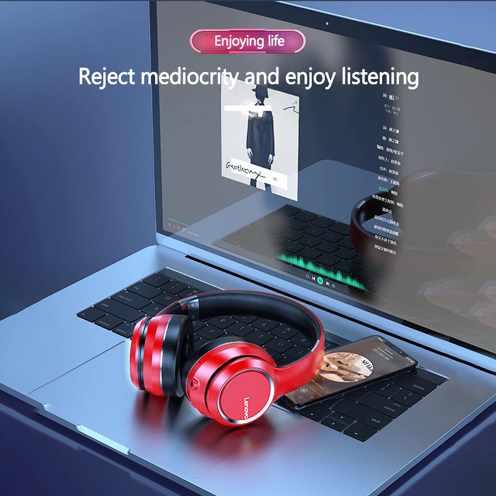 

Bluetooth-наушники HD200 с глубокими басами, Беспроводные спортивные наушники с микрофоном, Регулируемые головные повязки для компьютера