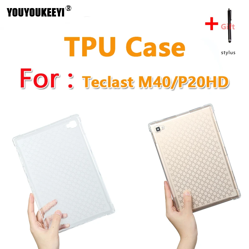 

New Thickened Transparent TPU Case For Teclast M40 10.1 inch Tablet Anti-fall Protective Sleeve Cover For Teclast P20HD/P20 2020