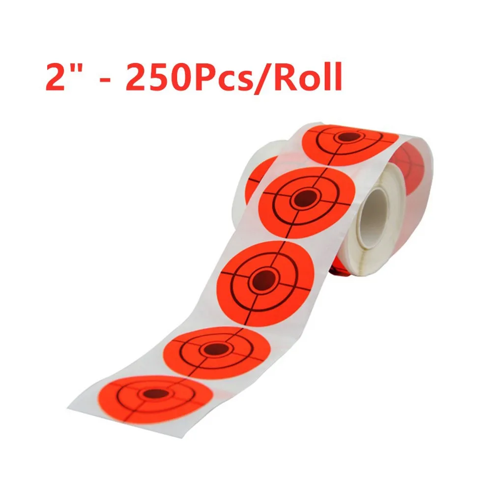 

1 Roll Stickers 2 Inch 250pcs 6x6cm For Shooting Exercise Self-adhesive