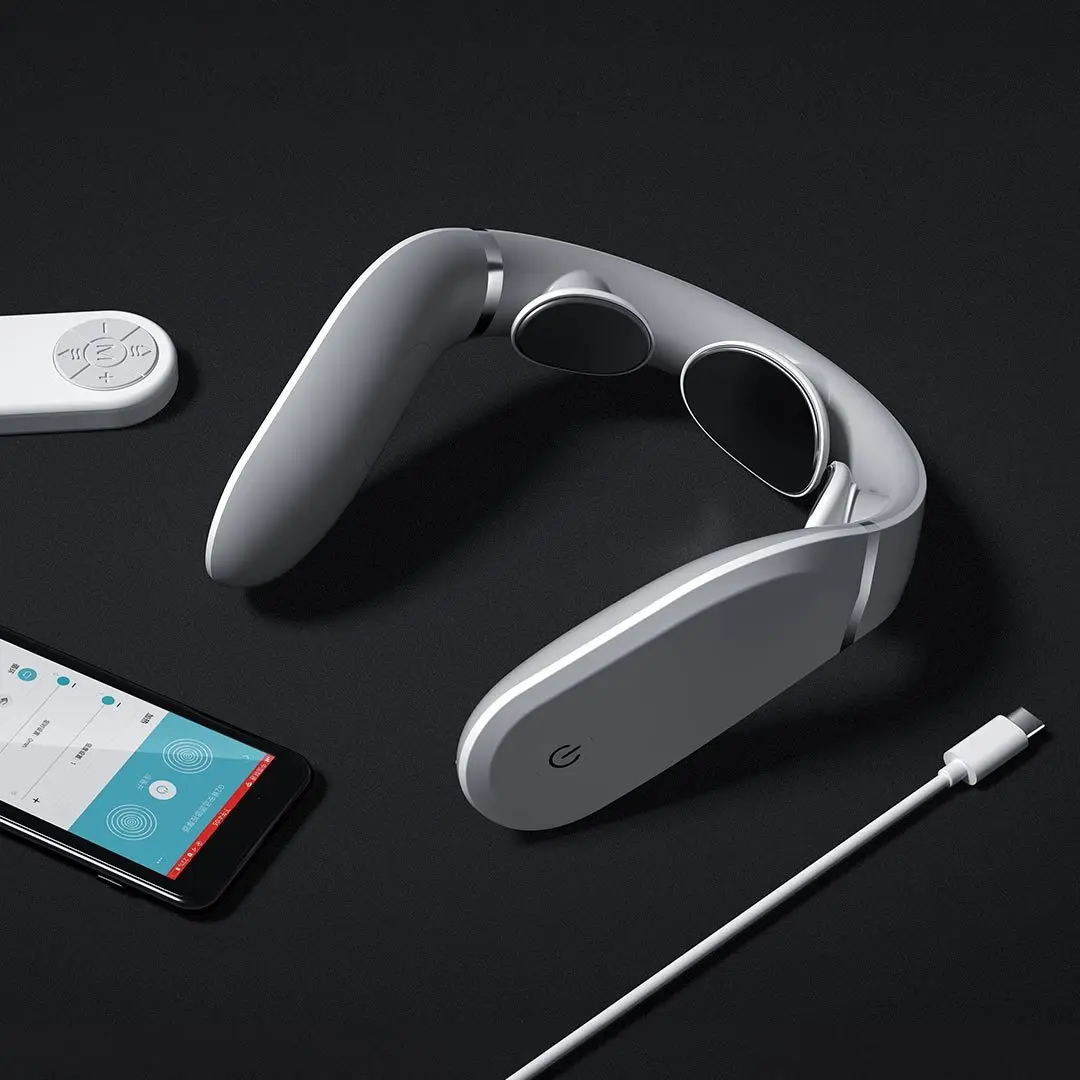 Многофункциональный Xiaomi умный массажер для шеи двойной компресс 360 °