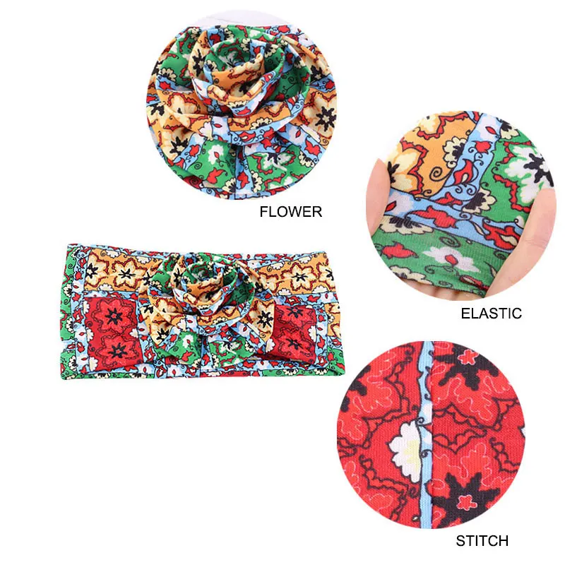 

Cotton Print Headband Tie-dyed Scrunchies Sunscreen Anti-dirty Headwear Wash Face Makeup Turban Head Wrap Hair Accessories New
