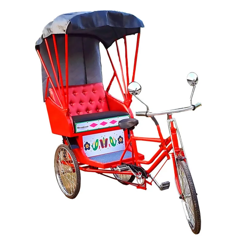 

Antique Electric Pedal Passenger Tricycle Bicycles Cadre Sightseeing Car Environmental Protection Luxury Taxi Canada Rickshaw