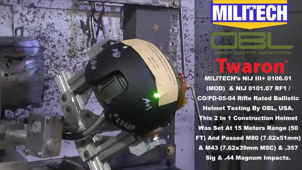 MILITECH FAST High Cut 2 в 1 шлем NIJ 0101,06 III+& NIJ 0101,07 RF1 NIJ 0106,01(MOD) совместимый тестовый видео представлен OBL
