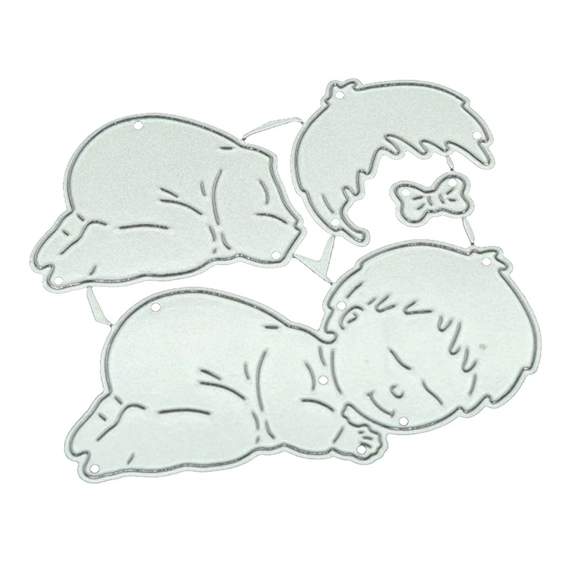 1/2 шт. Спящий ребенок металлический Трафаретный вырубной Штамп Новый ремесло