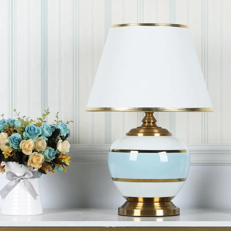 Недорогая Роскошная Керамическая Настольная лампа в стиле пост модерн