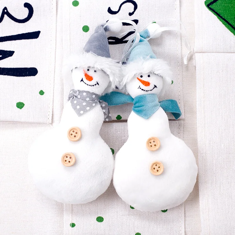 Креативные Рождественские Подвески в виде Санта Клауса снеговика фланелевые