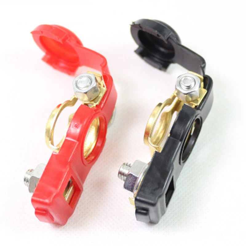 CHIZIYO 2pcs/Set Auto Battery Terminal Car Clamp Clips Negative Positive Pure Copper Connector Quick | Автомобили и мотоциклы