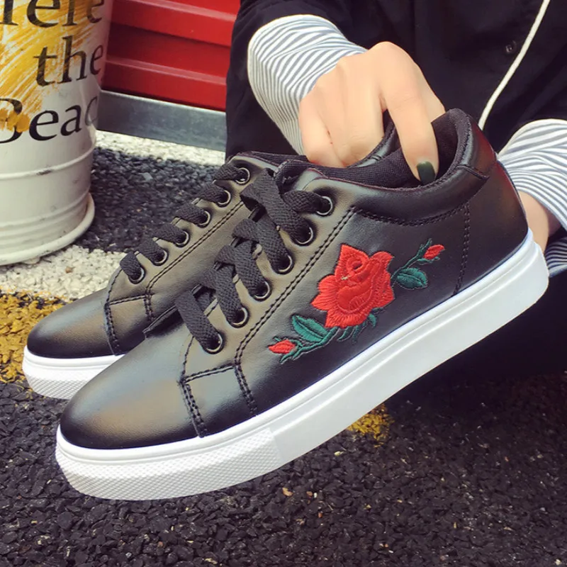 New Women Sale Comforte Flats Casual Shoes Embroired Comfortable Lace Up Sneakers | Обувь