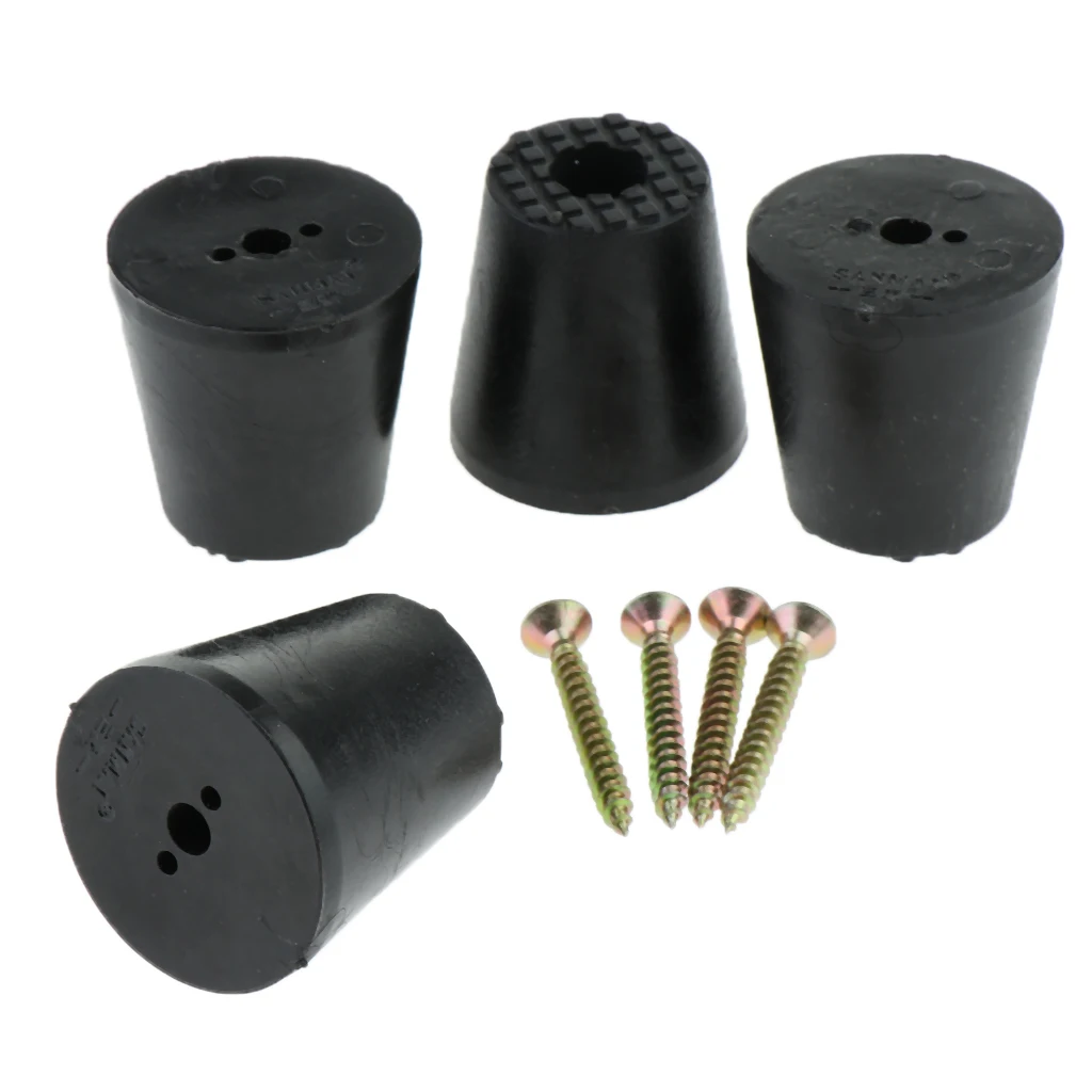 4pcs Wooden Furniture Rubber Feet Table Chair Leg Riser Floor Protector | Спорт и развлечения
