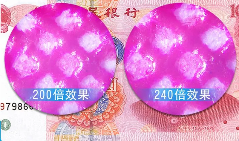 

200X,240X Zoom Adjustable LED Illuminate Jewelers Pocket Microscope Handheld Portable Magnfier with Light Source