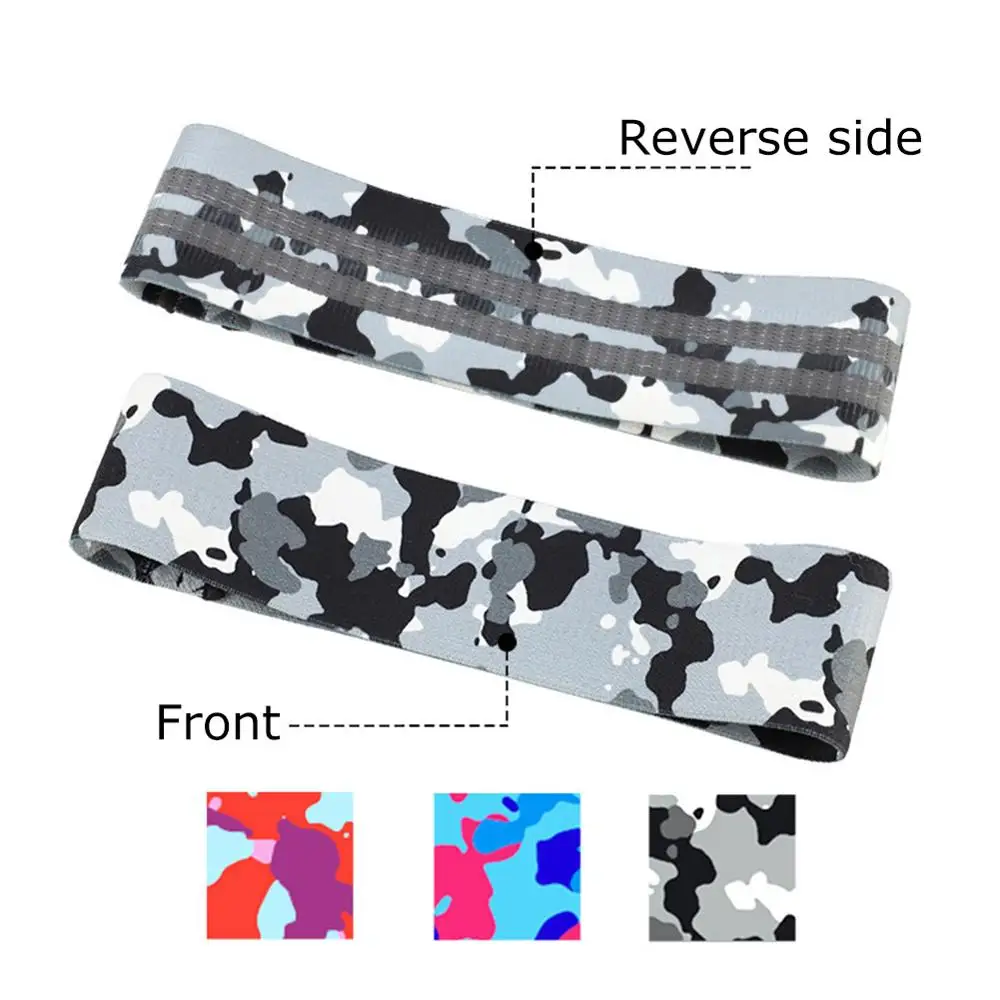 

Comfortable Camouflage Hip Ring Unisex Latex Silk Yoga Rally Belt Fitness Squat Hips Exercise Resistance Band