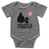 newborn star wars baby girls summer bodysuit cotton outfits babys fashion cute short sleeve clothes tops baby clothing sets