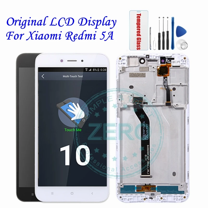 Оригинальный Для Xiaomi Redmi 5A ЖК-дисплей + рамка сенсорная панель 16 ГБ 32 дигитайзер