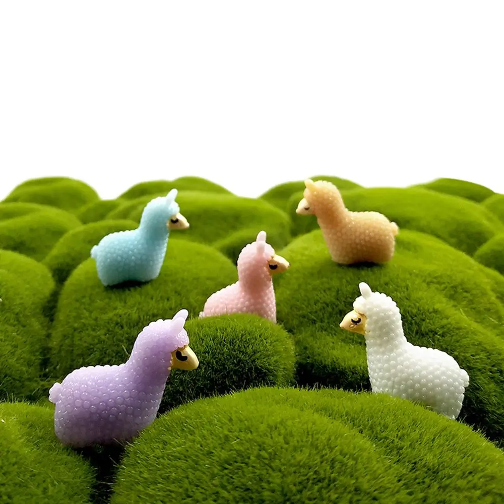 5 шт. миниатюрная фигурка из овечьей альпаки мультяшное животное 3D модель