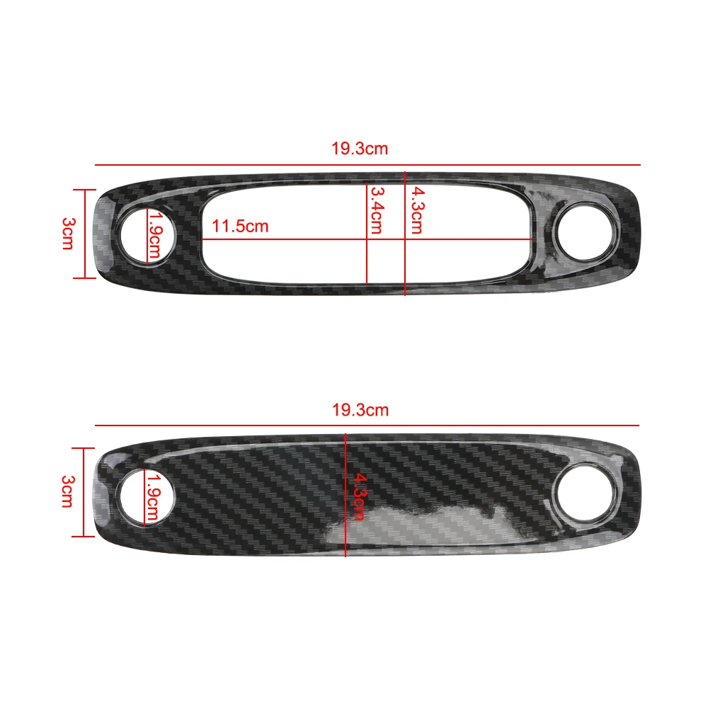

Car Reading Lights Cover Protector Imitation Carbon Fiber Decoration Interior Strips Auto Accessories For Tesla Model 3 Model Y