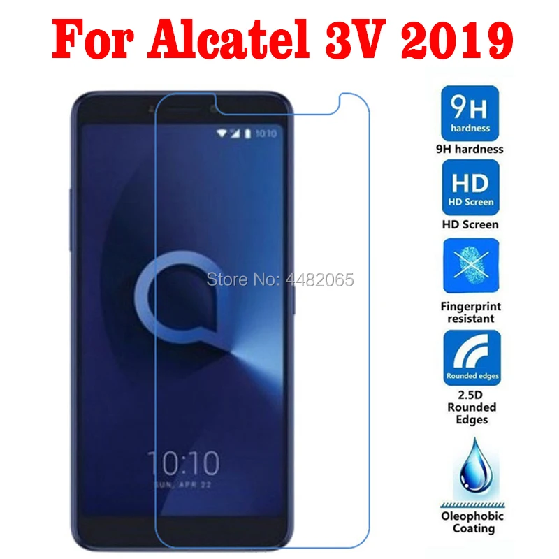 

10pcs Tempered Glass For Alcatel 3V 2019 9H Safety Shield Protective Film Explosion-proof Screen Protector For Alcatel 5006G