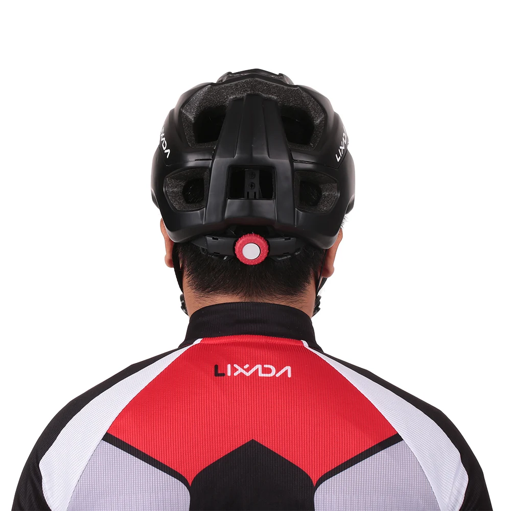 Bicycle Helmets Matte Black Men Women Bike Helmet Back Light MTB Mountain Road Bike Integrally Molded Cycling Helmets