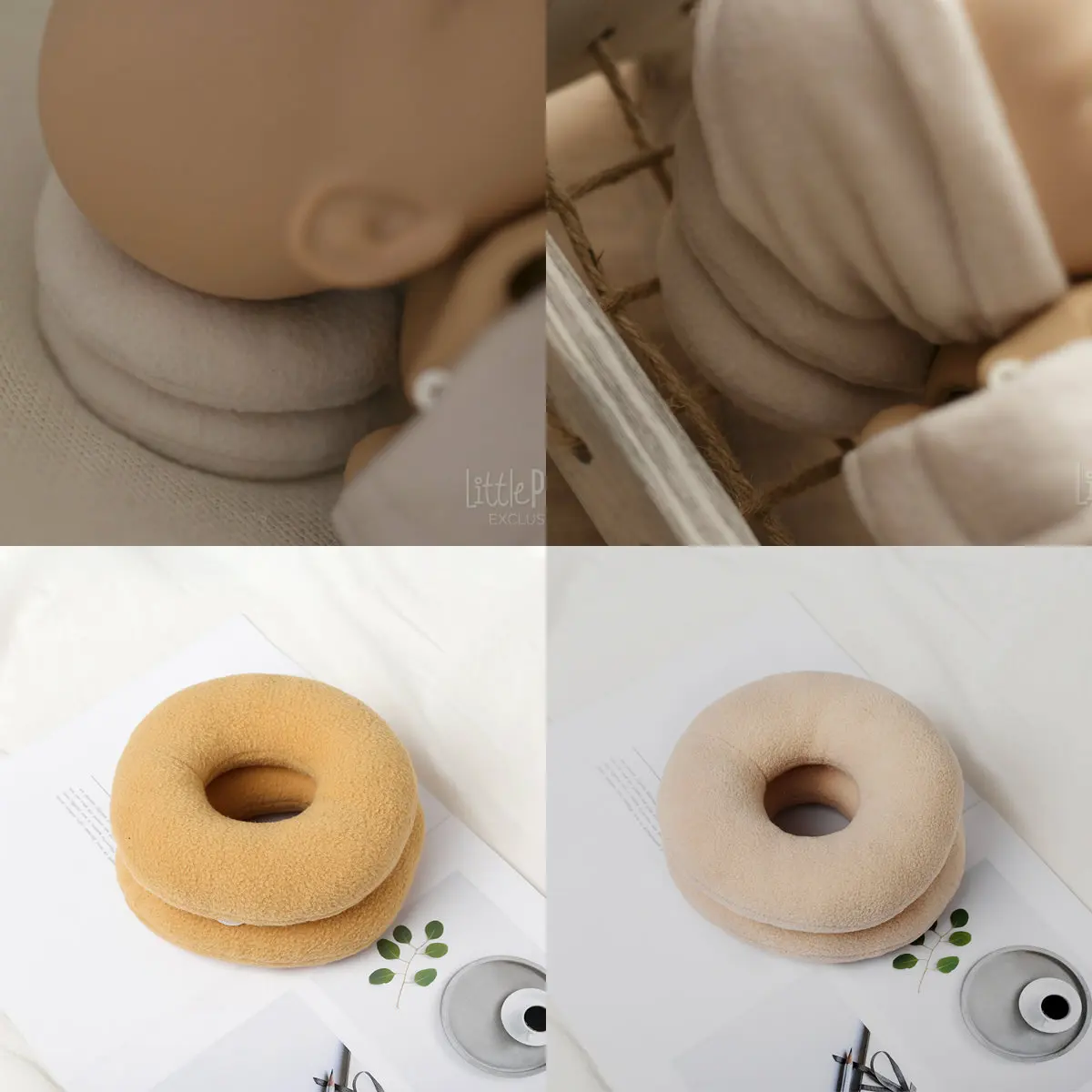 

Newborn Photography Props Posture Assistant Wheat Circle Baby Studio Photo Shooting Accessory Infant Basket Cushion Ring Pillow