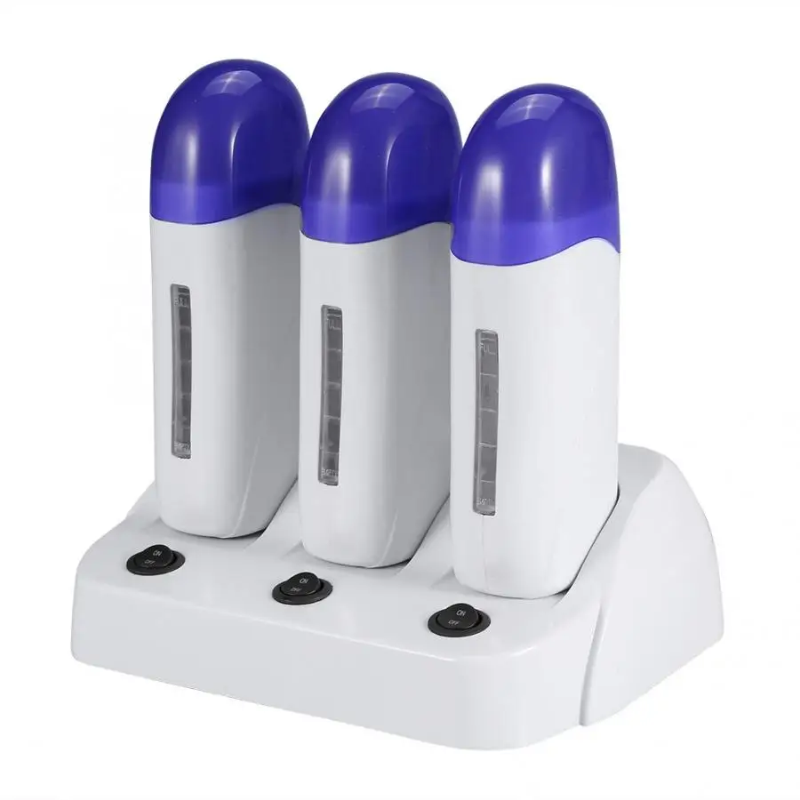 Triple UK Plug Воск 3 типа картридж воск для депиляции роликовый нагреватель восковой Депиляции Тела машина для удаления волос воск для депиляции - Цвет: Triple UK Plug