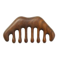 wooden comb natural wood wide tooth hair comb scraping scalp massage comb handheld no static head massage tool meridians
