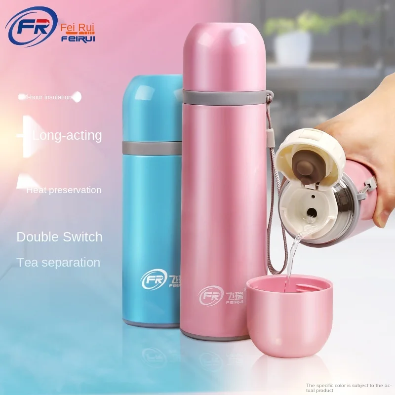 

New type sling stainless steel bullet vacuum flask, portable single-layer vacuum insulation high-grade vacuum flask