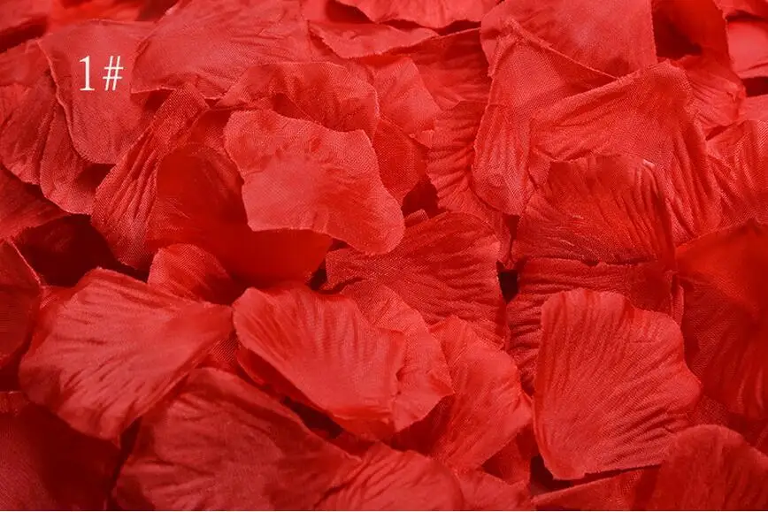 100 pieces 1 BGW Свадебные Лепестки Шелковые Лепестки розы цветные Искусственные цветы Свадебные аксессуары лепестки роз к свадьбе Petalos De Rosa De Boda - Цвет: 100 pieces 1