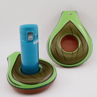 2pcs avocado inflatable drink holder cup holder water coaster floating drink cup holder for swimming pool water fun beach party
