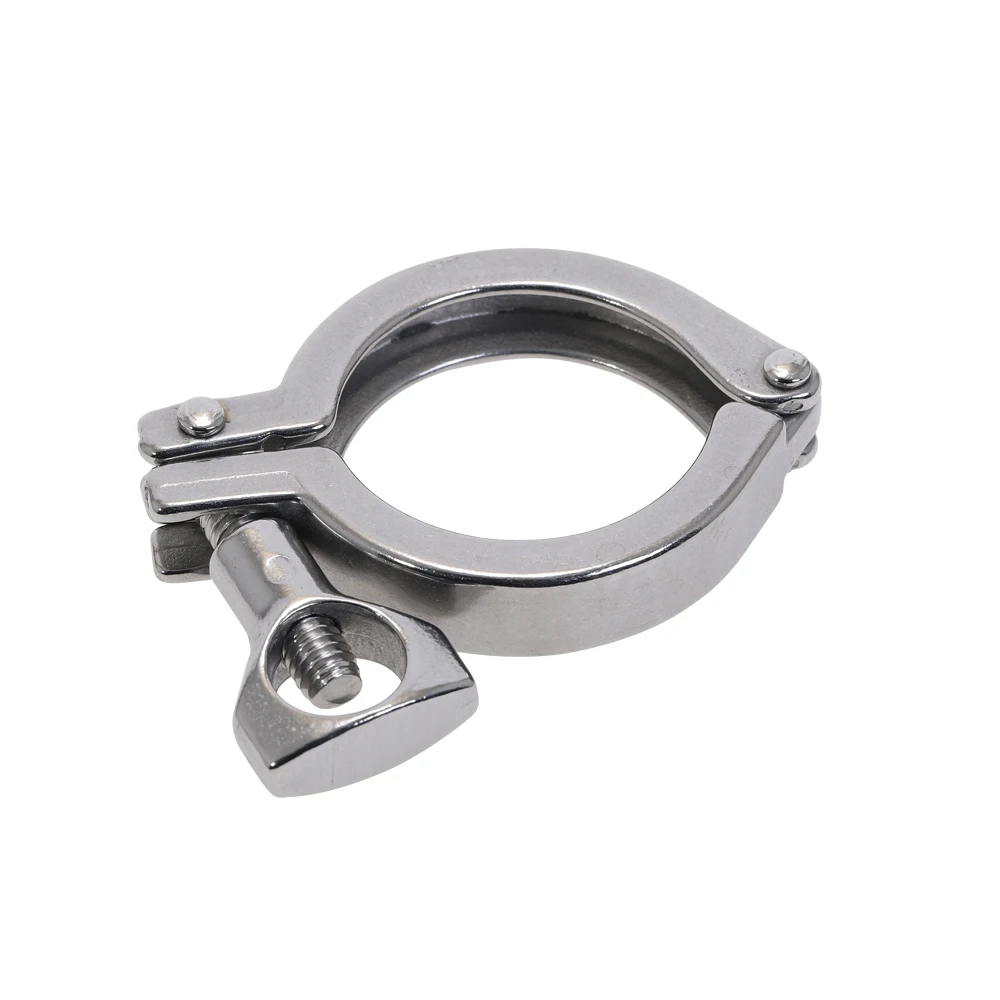 

1pcs Tri Clamp for 91mm OD Ferrule 304 Single-Hingled Stainless Steel Clover Sanitary Fitting for Home Brewing